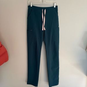 Figs Yola XS Tall Caribbean Blue Scrub Pants
